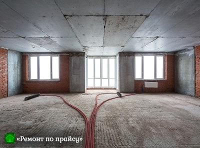 Фото чернового ремонта дома под ключ