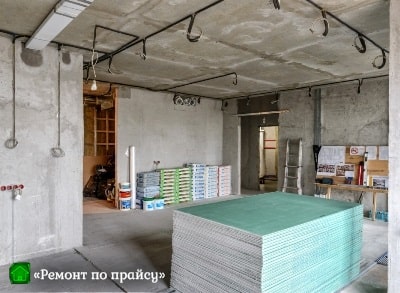 Фото чернового ремонта комнаты под ключ