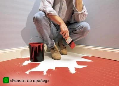 Фото покрашенного пола