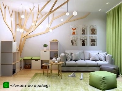 Фото ремонта комнаты под ключ