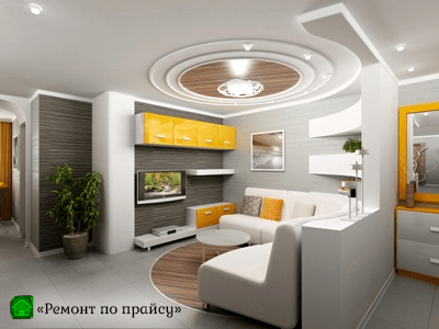 Фото ремонта потолка в квартире