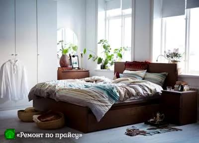 Фото кровати в комнате