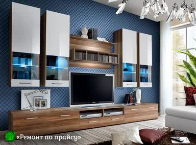 Фото стенки в гостиной