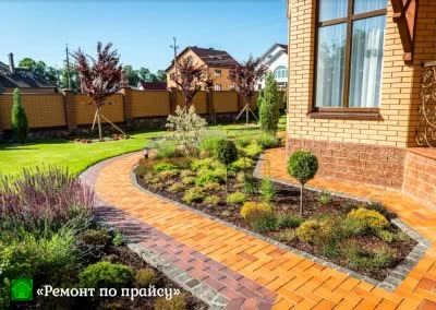 Фото брусчатки во дворе частного дома