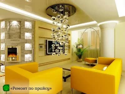 Установка люстры