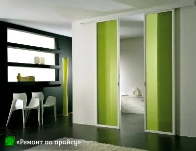 Установка межкомнатной двери купе